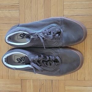 VANS x Supreme Old Skool ‘92 Zero Gray Leather Suede Gum Mens 8.5 Women's 10